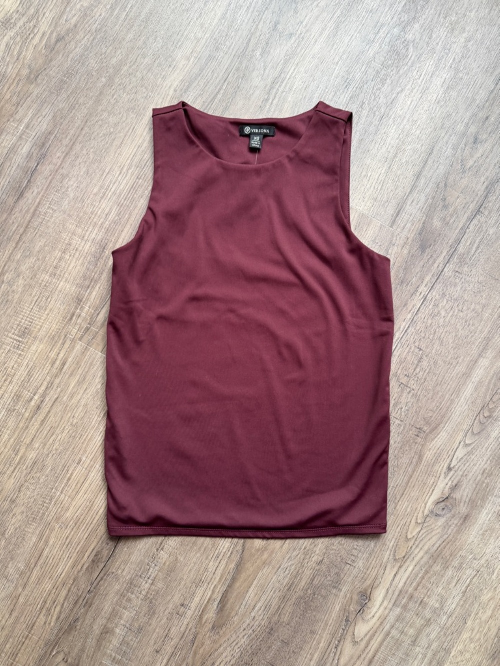 Versona Burgandy Women's Tank Top - Femme Fatale - Size Extra Small NEW
